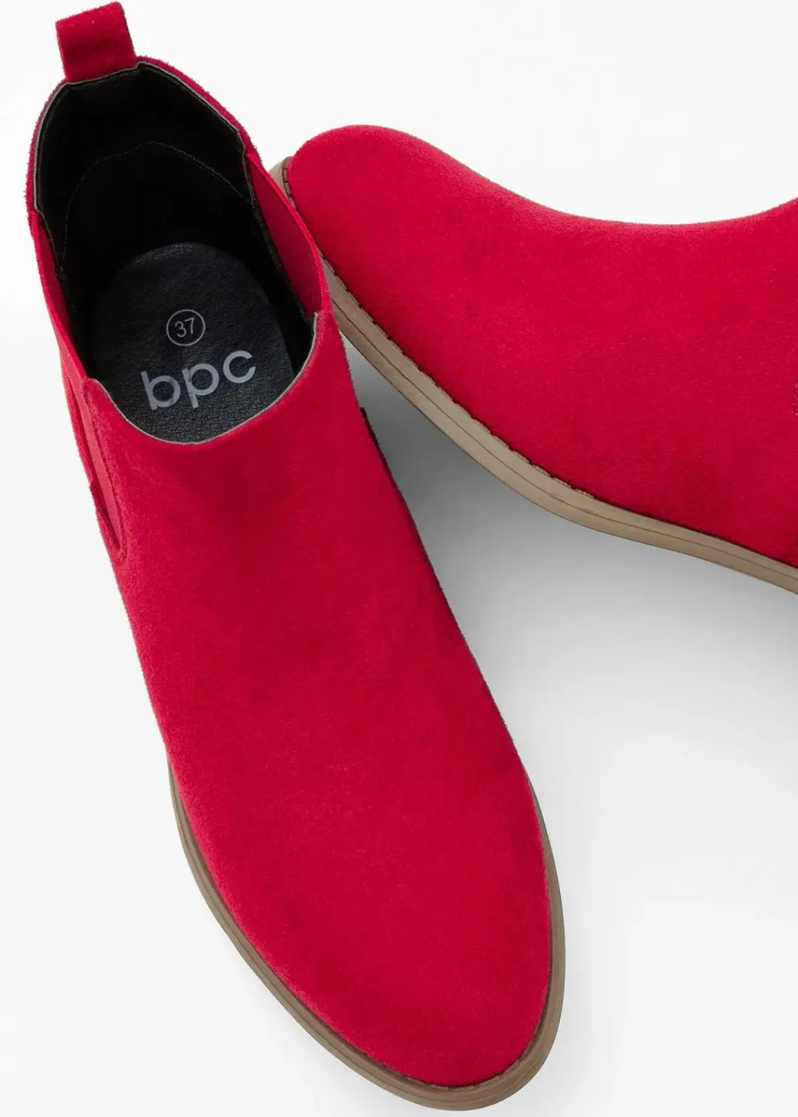 bonprix Schuhe & Accessoires In Spezialgrößen·Elastischer Schaft|Boots^Chelsea Boot rot