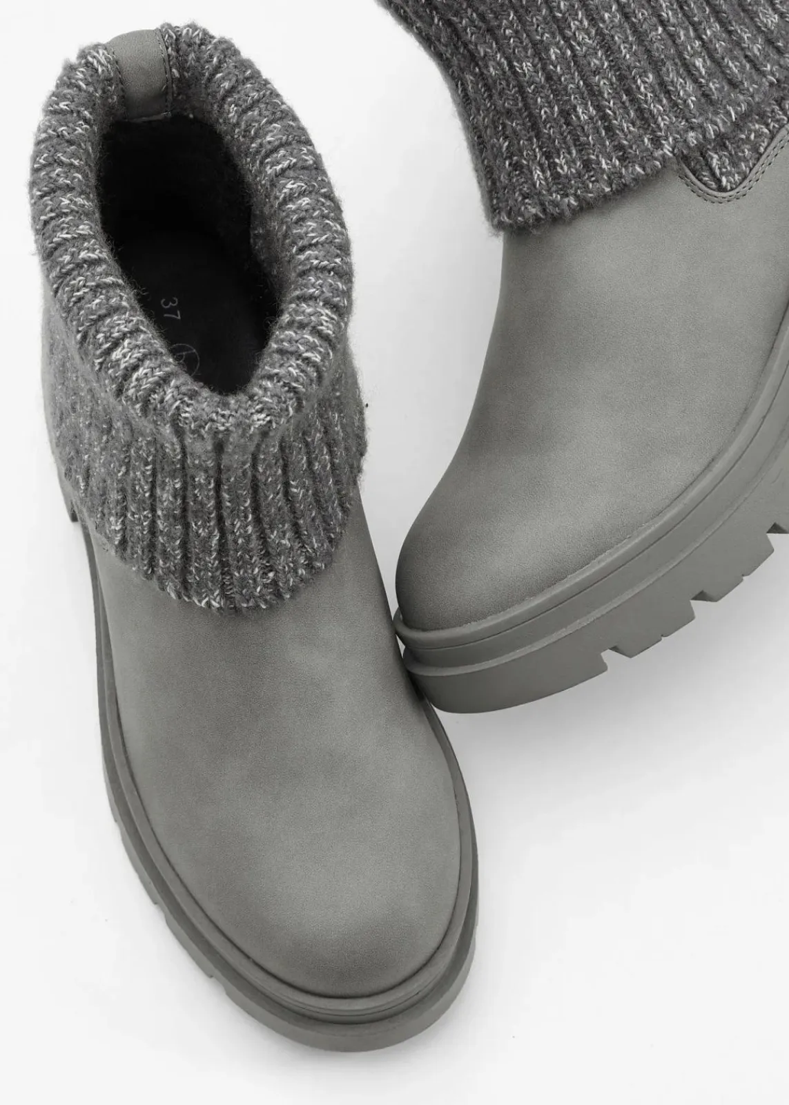 bonprix Boots|Stiefeletten^Chelsea Boot grau