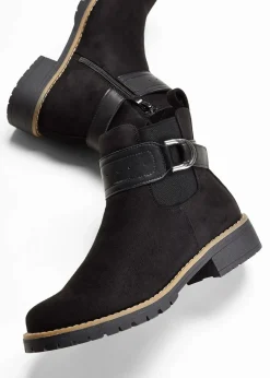 bonprix Stiefeletten|Boots^Chelsea-Boots schwarz