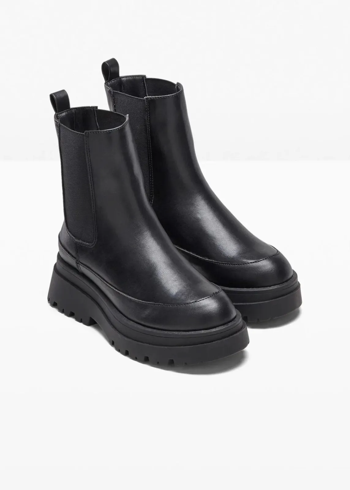 bonprix Komfortschuhe|Stiefeletten^Chelsea-Boots schwarz