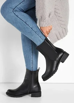 bonprix Stiefeletten|Boots^Chelsea-Boots schwarz