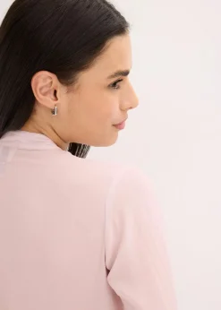 bonprix Bekleidung·Jacken & Mäntel|Blusen & Tuniken^Chiffonbluse mit abnehmbarer Schluppe mattrosa