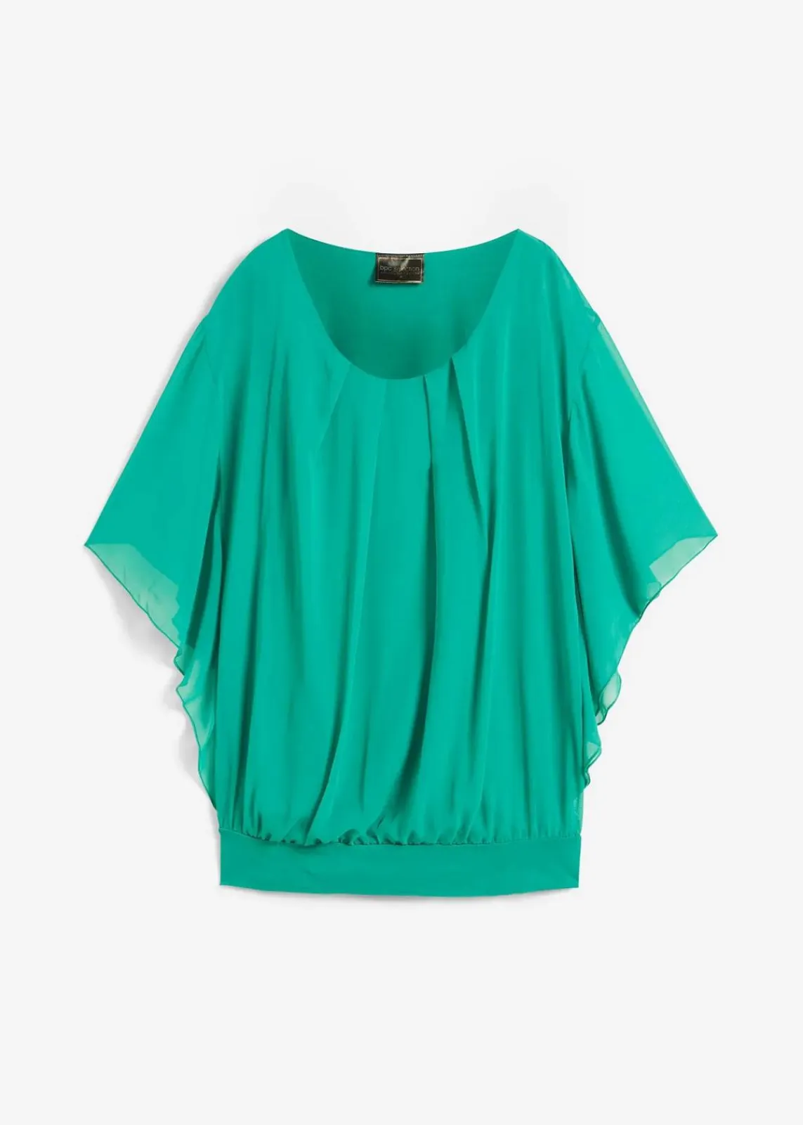 bonprix Blusen & Tuniken|Bekleidung·Jacken & Mäntel^Chiffonbluse mit Untertop jadegrün
