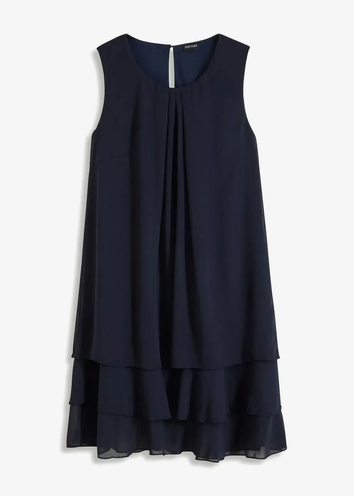 bonprix Nachhaltigere Materialien|Kleider^Chiffon-Kleid dunkelblau