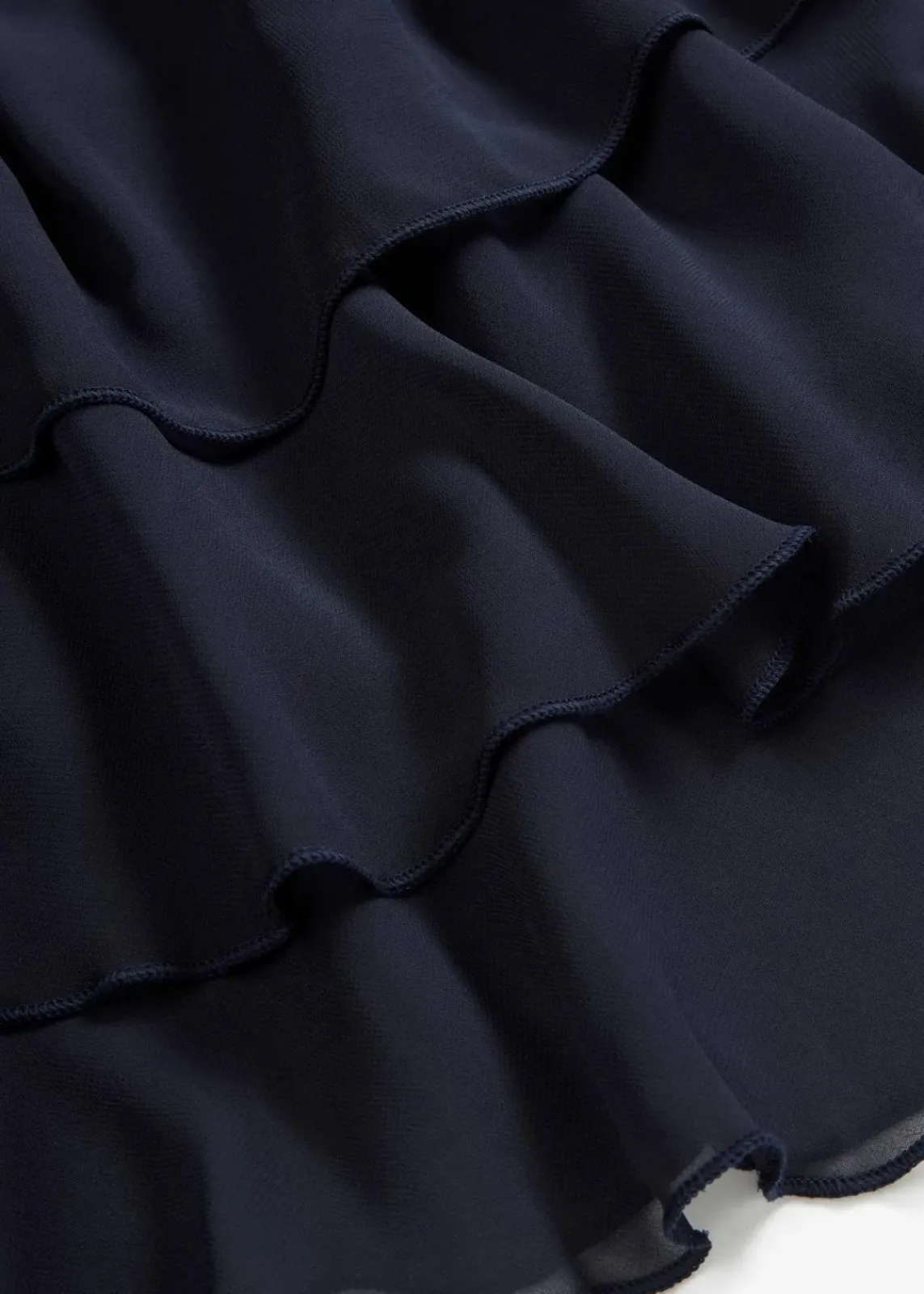 bonprix Nachhaltigere Materialien|Kleider^Chiffon-Kleid dunkelblau