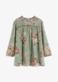 bonprix Bekleidung·Jacken & Mäntel|Blusen & Tuniken^Chiffon-Tunika hellschilf geblümt
