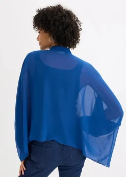 bonprix Blusen & Tuniken|Bekleidung·Jacken & Mäntel^Chiffontunika enzianblau