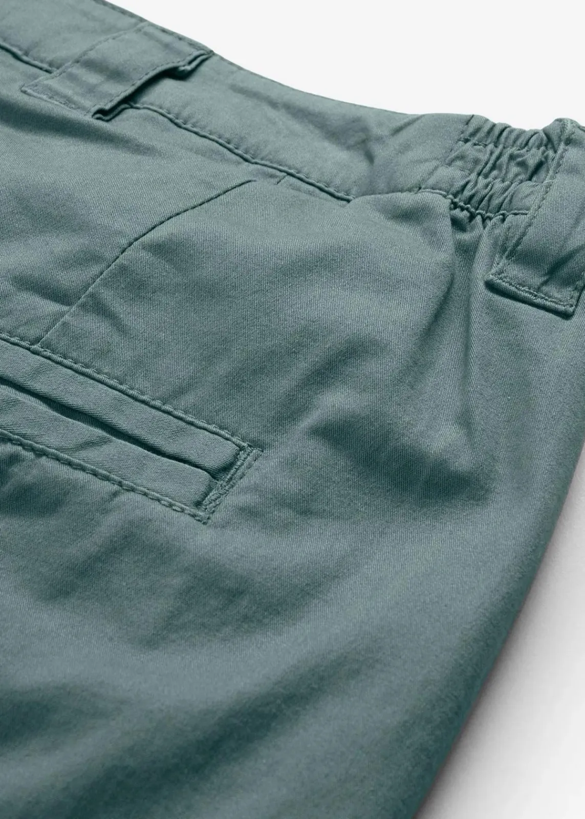 bonprix Kurzgrößen|Bekleidung·Kleider^Chinohose aus Baumwolle, knöchellang eukalyptusgrün