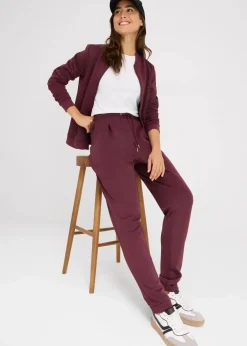 bonprix Nachhaltigere Materialien|Hosen^Chinohose aus Scuba weinrot
