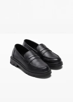 bonprix Slipper & Halbschuhe|Loafer^Chunky Loafer mit leichter Sohle schwarz