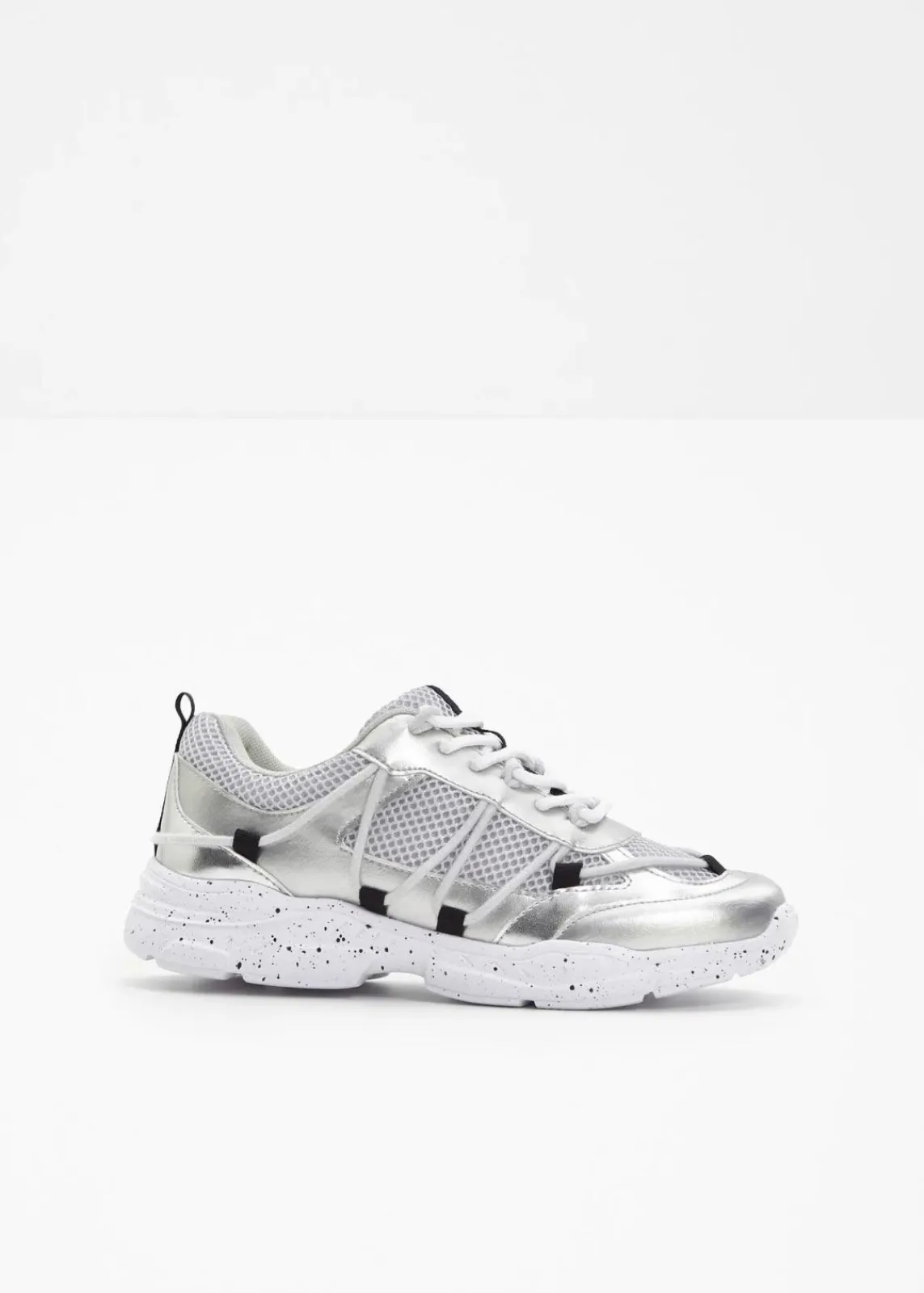 bonprix Sneaker^Chunky Sneaker mit leichter Sohle silber metallic