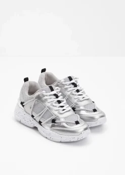 bonprix Sneaker^Chunky Sneaker mit leichter Sohle silber metallic