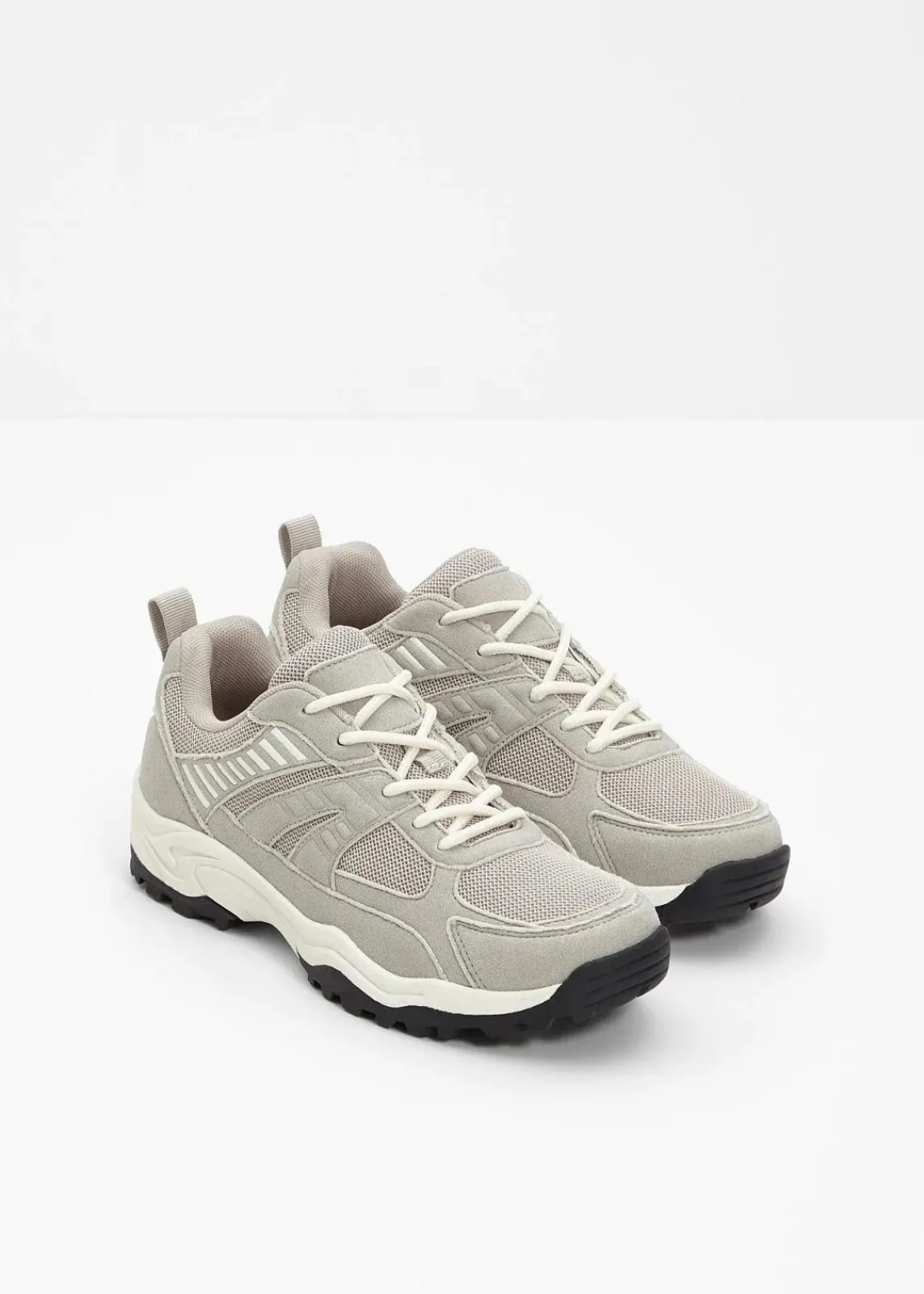 bonprix Sport- & Trekkingschuhe|Sneaker^Chunky Sneaker mit Mesh-Einsatz grau
