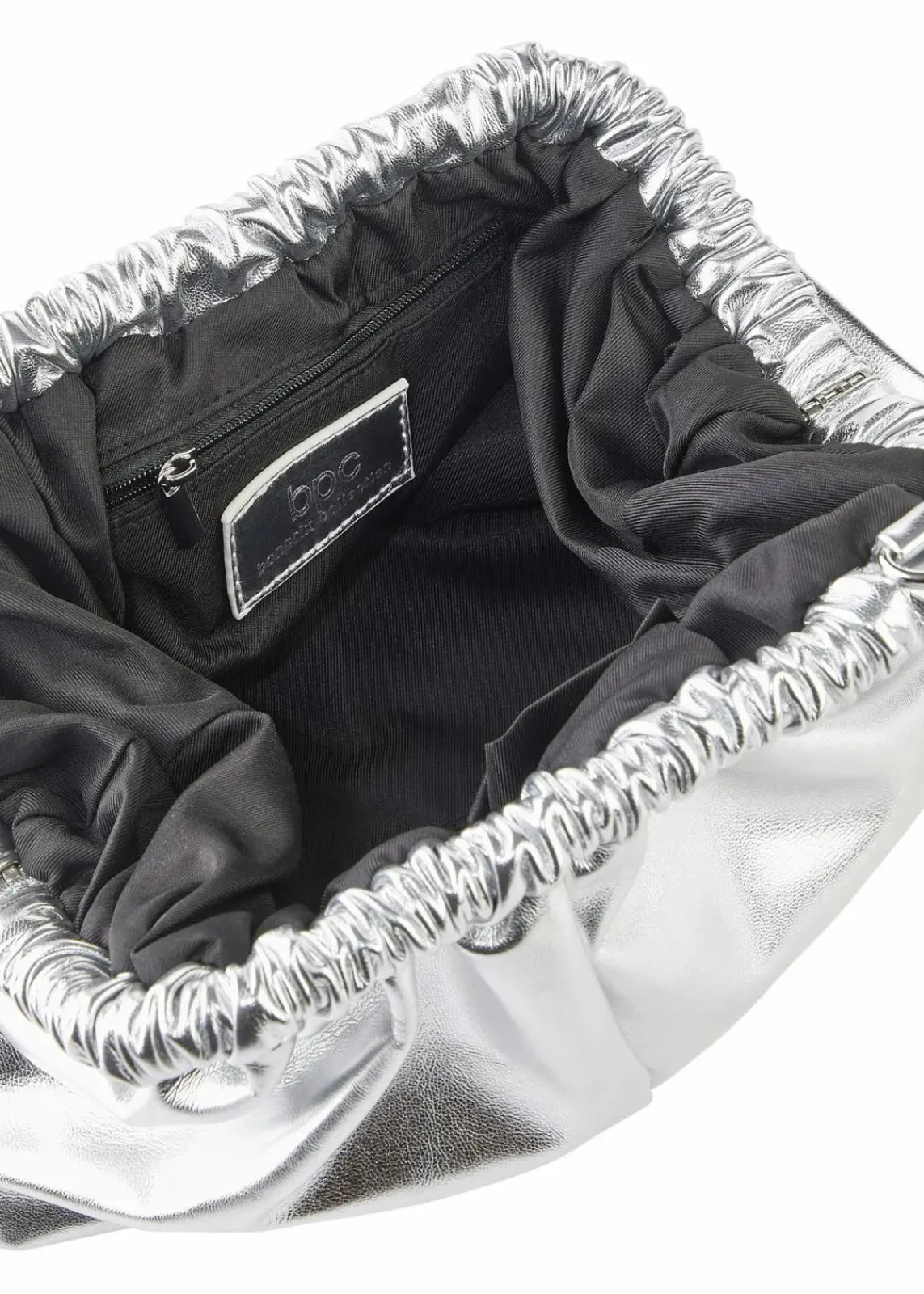 bonprix Taschen|Festliche Mode^Clutch mit abnehmbarem Taschengurt silber metallic