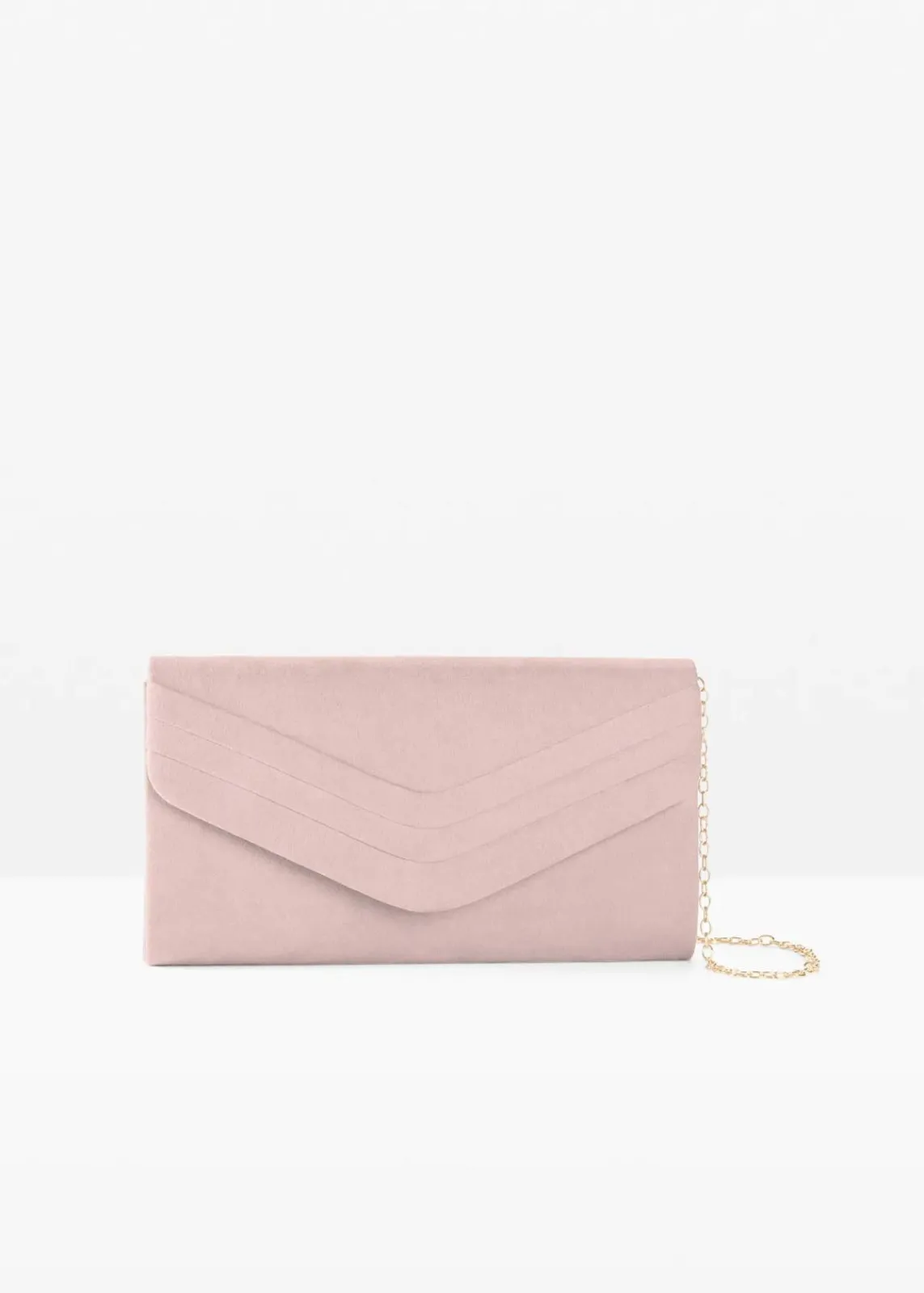 bonprix Taschen|Festliche Mode^Clutch mit Überschlagdetails hellrosa