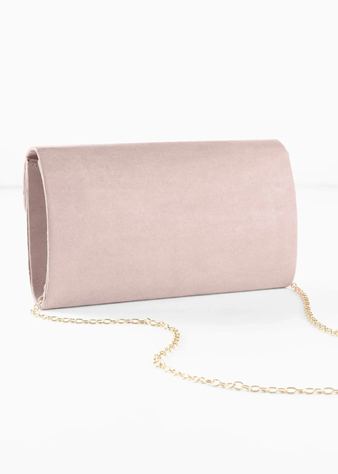 bonprix Taschen|Festliche Mode^Clutch mit Überschlagdetails hellrosa