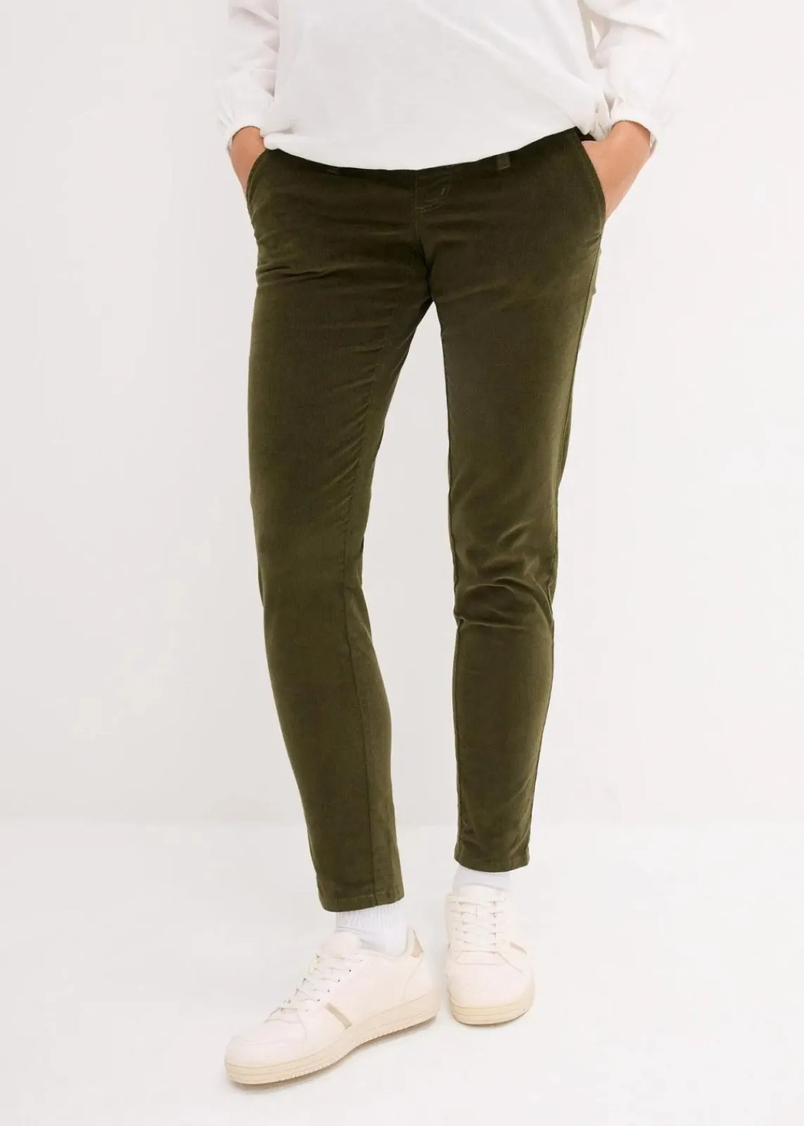 bonprix Bekleidung·Blazer|Umstandsmode^Cordhose dunkeloliv