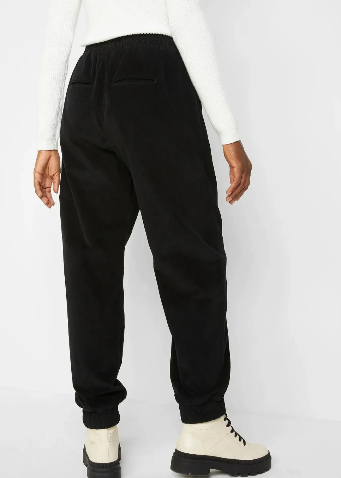 bonprix Bekleidung·Kleider|Hosen^Cord-Hose aus Baumwoll-Mix schwarz