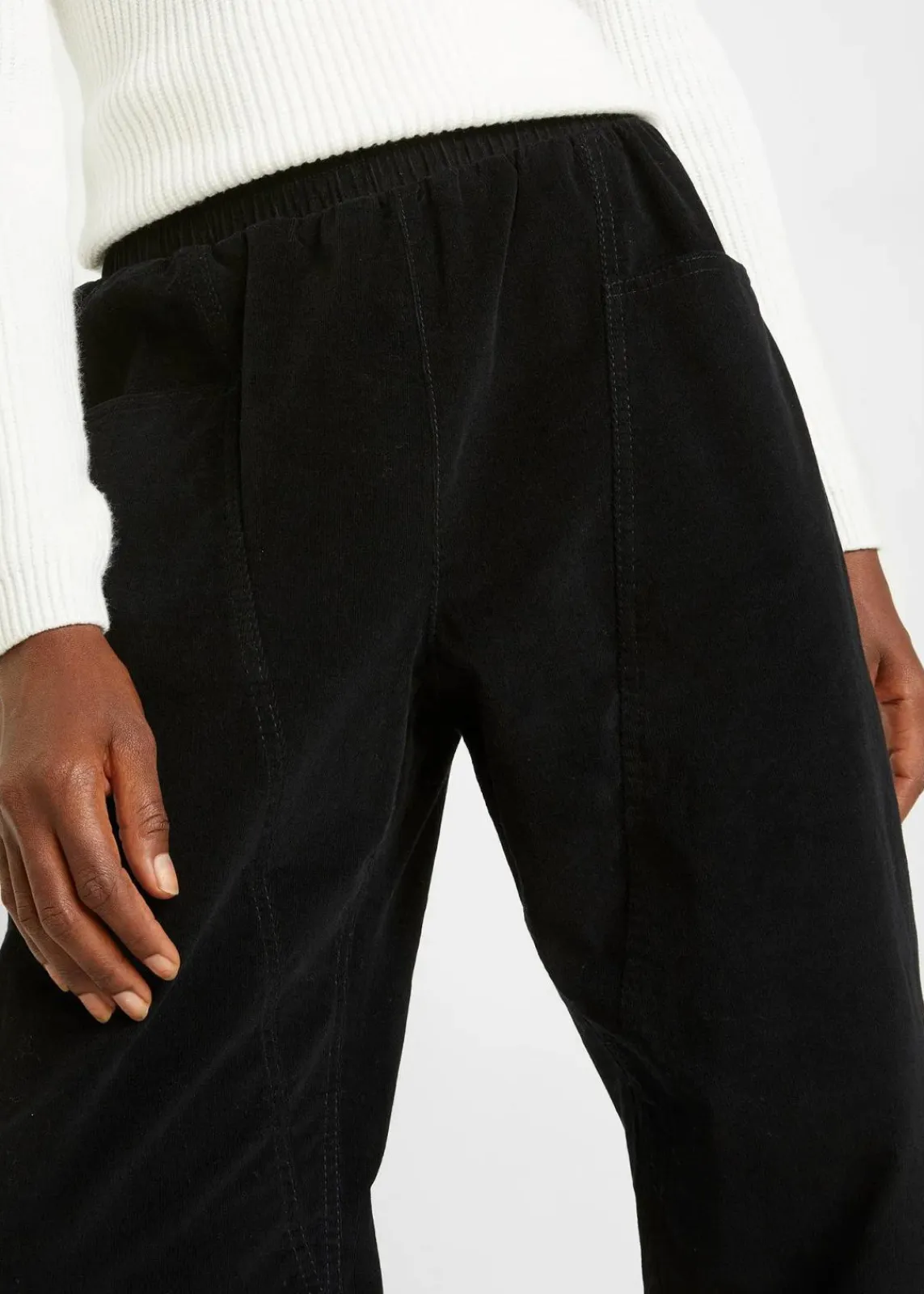 bonprix Bekleidung·Kleider|Hosen^Cord-Hose aus Baumwoll-Mix schwarz