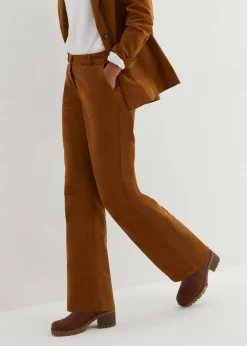 bonprix Nachhaltigere Materialien|Hosen^Cordhose aus Bio-Baumwolle mit Stretch cognac braun