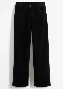bonprix Hosen|Bekleidung·Kleider^Cordhose im Marlene-Stil schwarz