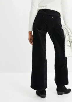 bonprix Hosen|Bekleidung·Kleider^Cordhose im Marlene-Stil schwarz