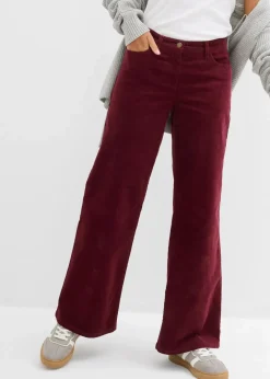 bonprix Hosen|Bekleidung·Kleider^Cordhose im Marlene-Stil dunkelbeere