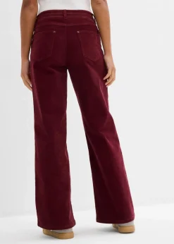 bonprix Hosen|Bekleidung·Kleider^Cordhose im Marlene-Stil dunkelbeere