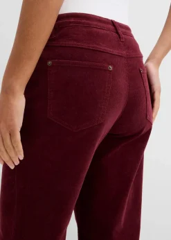 bonprix Hosen|Bekleidung·Kleider^Cordhose im Marlene-Stil dunkelbeere