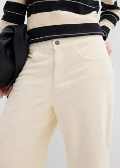 bonprix Bekleidung·Kleider|Hosen^Cordhose in Barellform naturbeige