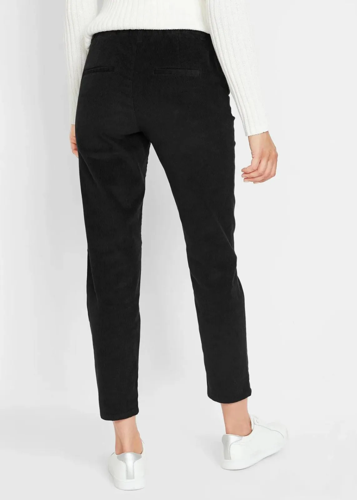 bonprix Hosen|Bekleidung·Kleider^Cordhose mit Bequembund schwarz