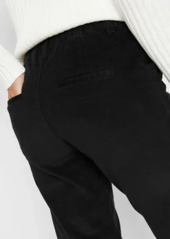 bonprix Hosen|Bekleidung·Kleider^Cordhose mit Bequembund schwarz