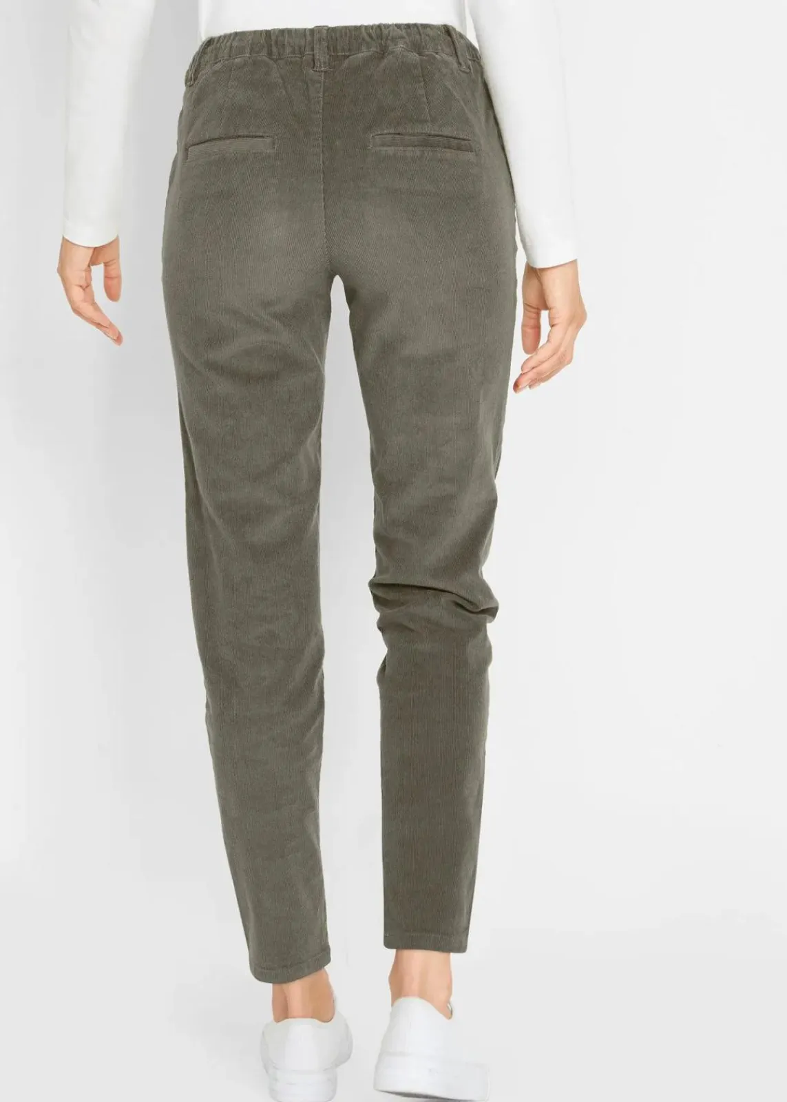 bonprix Bekleidung·Kleider|Hosen^Cordhose mit Bequembund dunkeloliv