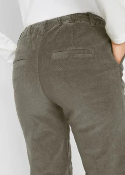 bonprix Bekleidung·Kleider|Hosen^Cordhose mit Bequembund dunkeloliv