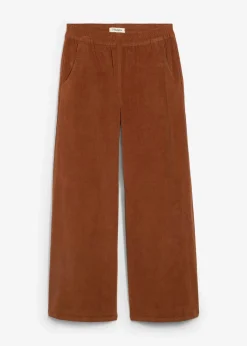 bonprix Hosen|Bekleidung·Kleider^Cordhose mit Bequembund, High Waist ziegelbraun