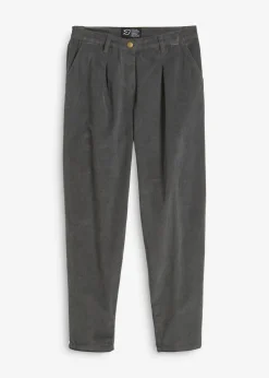 bonprix Bekleidung·Kleider|Hosen^Cordhose mit Bio-Baumwolle, Balloon-Fit dunkelgrau