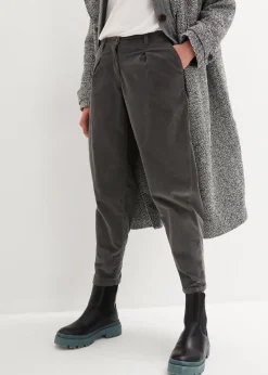 bonprix Bekleidung·Kleider|Hosen^Cordhose mit Bio-Baumwolle, Balloon-Fit dunkelgrau
