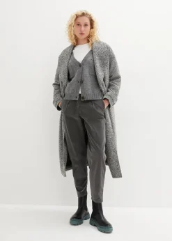 bonprix Bekleidung·Kleider|Hosen^Cordhose mit Bio-Baumwolle, Balloon-Fit dunkelgrau