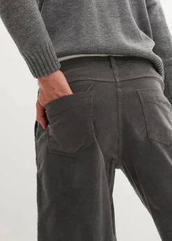 bonprix Bekleidung·Kleider|Hosen^Cordhose mit Bio-Baumwolle, Balloon-Fit dunkelgrau