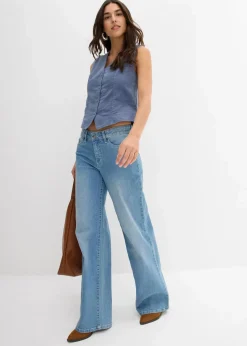 bonprix Jacken & Mäntel|Nachhaltigere Materialien^Cord-Weste rauchblau