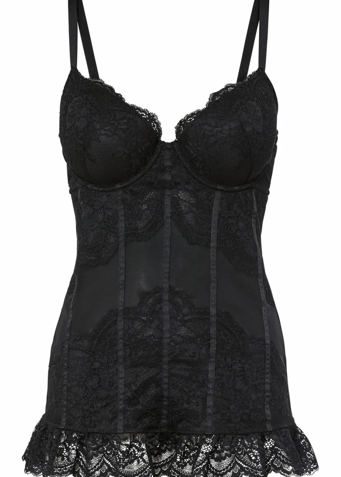 bonprix Wäsche·Corsagen & Negligés|Wäsche·Dessous^Corsage mit Bügel schwarz
