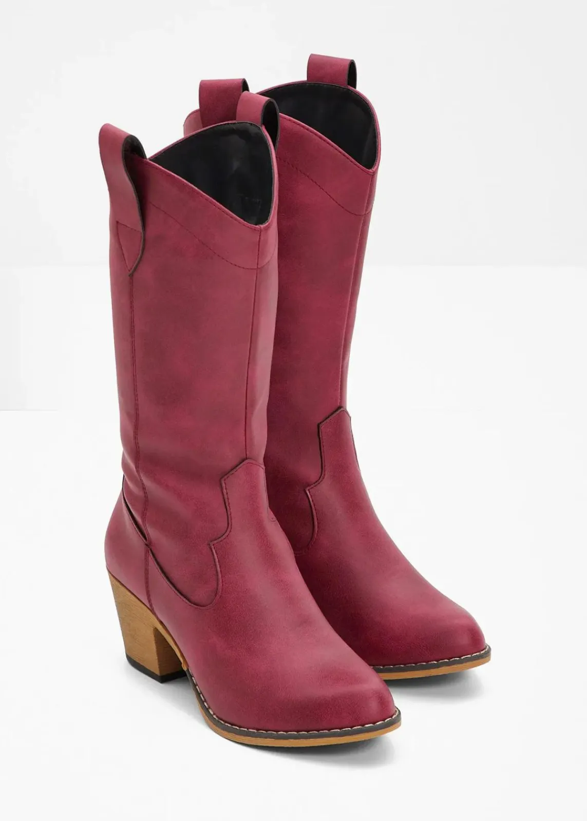 bonprix Stiefel^Cowboy Stiefel rubinrot
