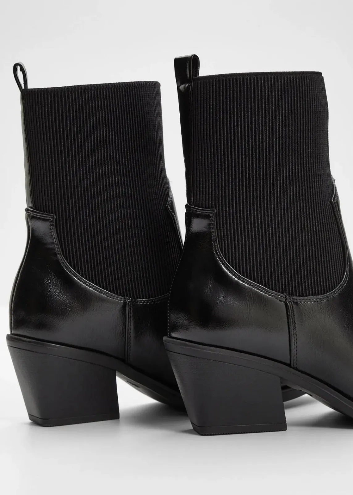 bonprix Stiefeletten|Schuhe & Accessoires In Spezialgrößen·Elastischer Schaft^Cowboy-Boots schwarz