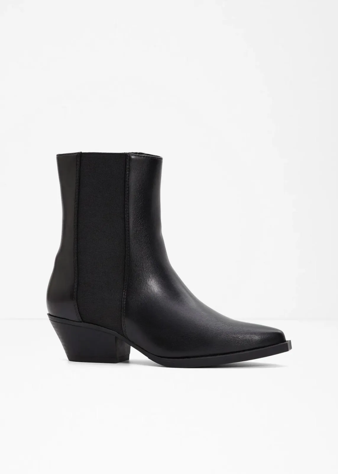 bonprix Stiefeletten|Schuhe & Accessoires In Spezialgrößen·Elastischer Schaft^Cowboy-Boots schwarz