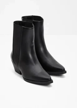 bonprix Stiefeletten|Schuhe & Accessoires In Spezialgrößen·Elastischer Schaft^Cowboy-Boots schwarz
