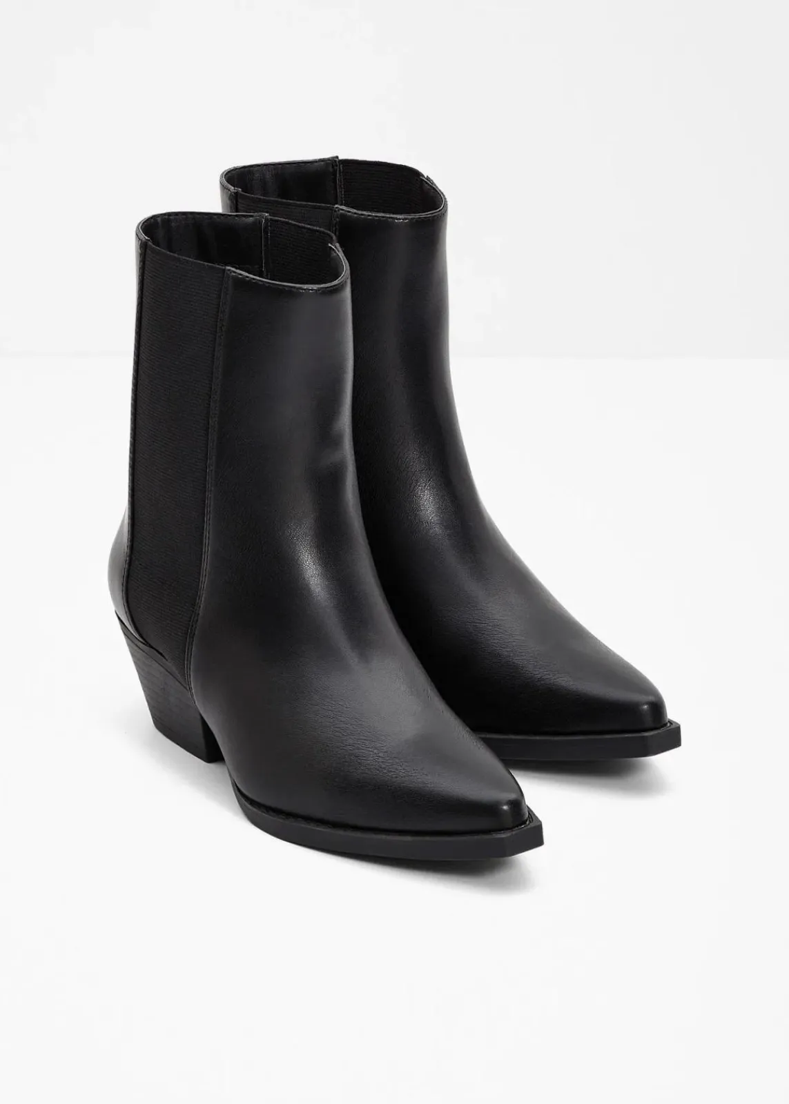 bonprix Stiefeletten|Schuhe & Accessoires In Spezialgrößen·Elastischer Schaft^Cowboy-Boots schwarz