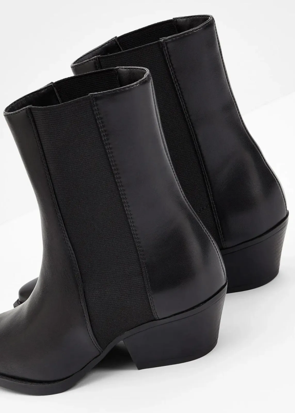 bonprix Stiefeletten|Schuhe & Accessoires In Spezialgrößen·Elastischer Schaft^Cowboy-Boots schwarz