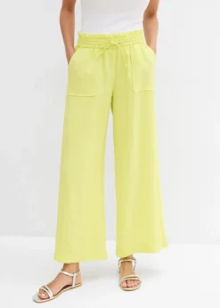 bonprix Hosen|Bekleidung·Kleider^Culotte aus fließendem Lyocell-Mix zitrusgelb