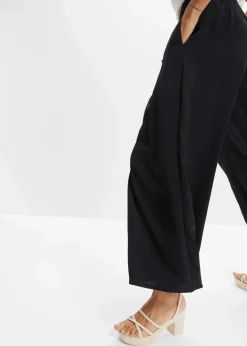 bonprix Bekleidung·Kleider|Hosen^Culotte aus fließendem Satin schwarz