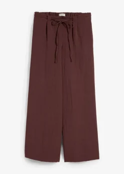 bonprix Bekleidung·Kleider|Hosen^Culotte aus fließendem Viskose-Mix terrabraun